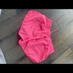 Pink under armor shorts